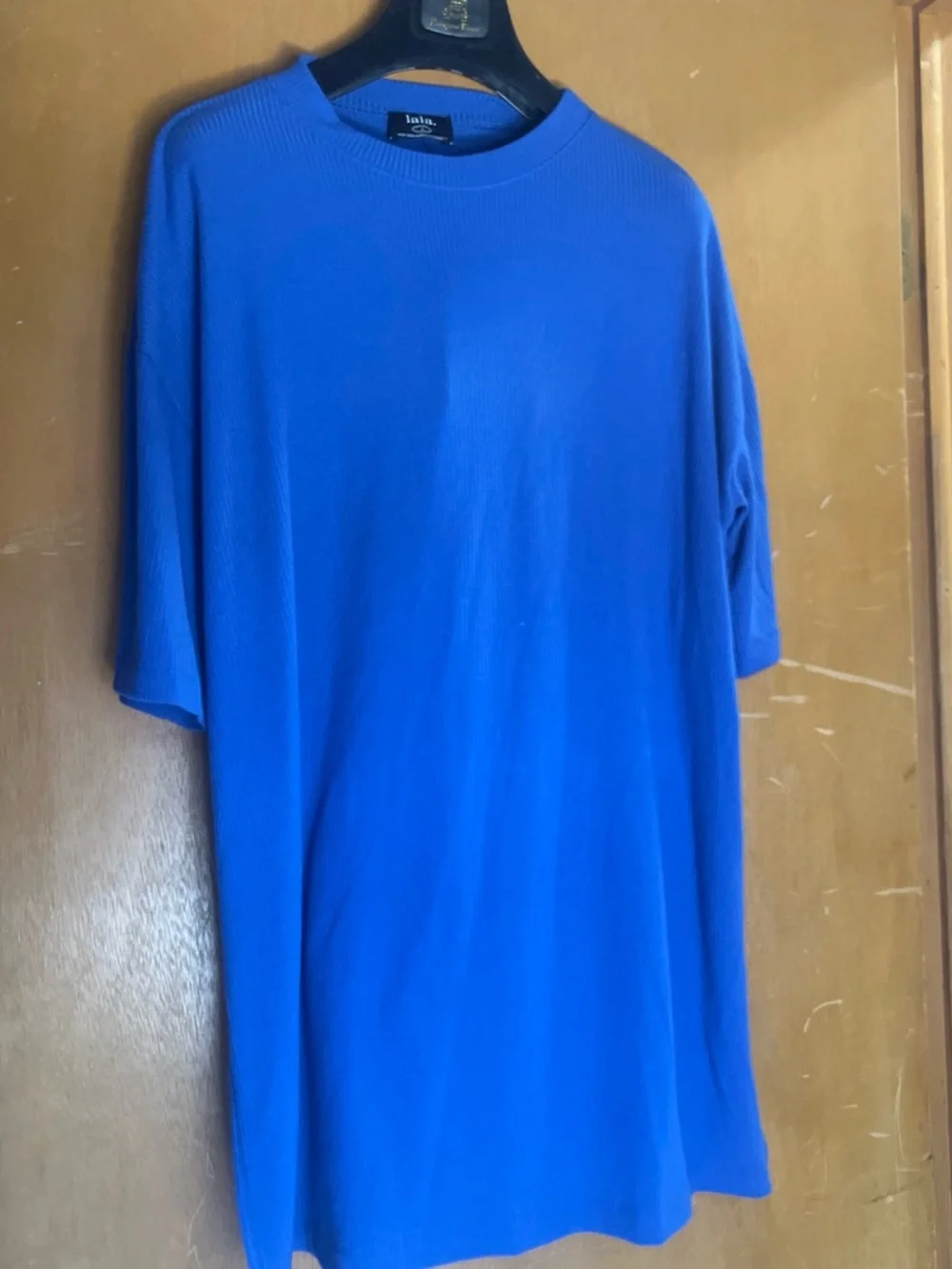 Dressed in LALA Royal Blue Short-Sleeve and pants set